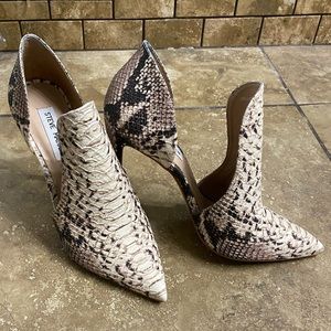 STEVE MADDEN WOMENS DOLLY - NATURAL SNAKE